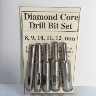 5/16" to 1/2" Diamond Core Drill Bit 5 Piece Set (8 to 12 mm)