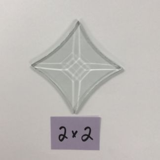 Concave Star/Square Bevel- 2" x 2" BV15