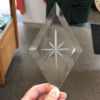 Engraved Diamond Bevel Glass 3" x 5" - Image 2