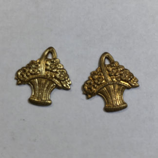 Brass Flower Basket #1254