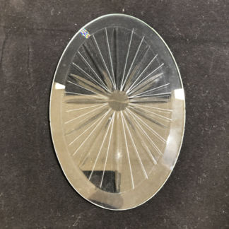 Engraved Clear Oval Bevel - 4" x 6" -N504