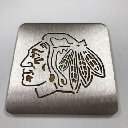 Chicago Blackhawks Stainless Steel Coaster Set