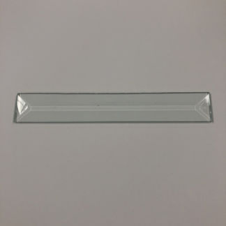 C#553 Rectangle Bevel Glass 1 1/8"  x 7" w/ Flat