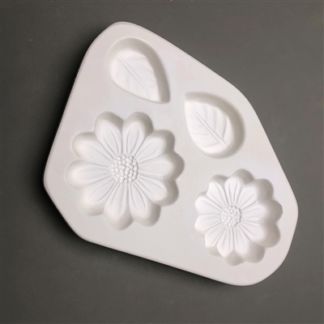 LF186 Small Daisies & Leaves Frit Mold