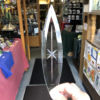 Small Engraved Elongated Oval Bevel Glass 1 7/8" x 8 3/8" - Image 2