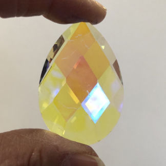 Teardrop Faceted Dichroic Jewel 32mm x 48mm - Y