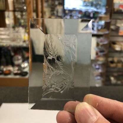 2"  x 3" Glue Chip 2"  x 3" Rectangle Bevel Glass - Image 2