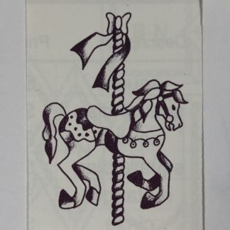 Engraved Clear Diamond Bevel - D151 Carousel