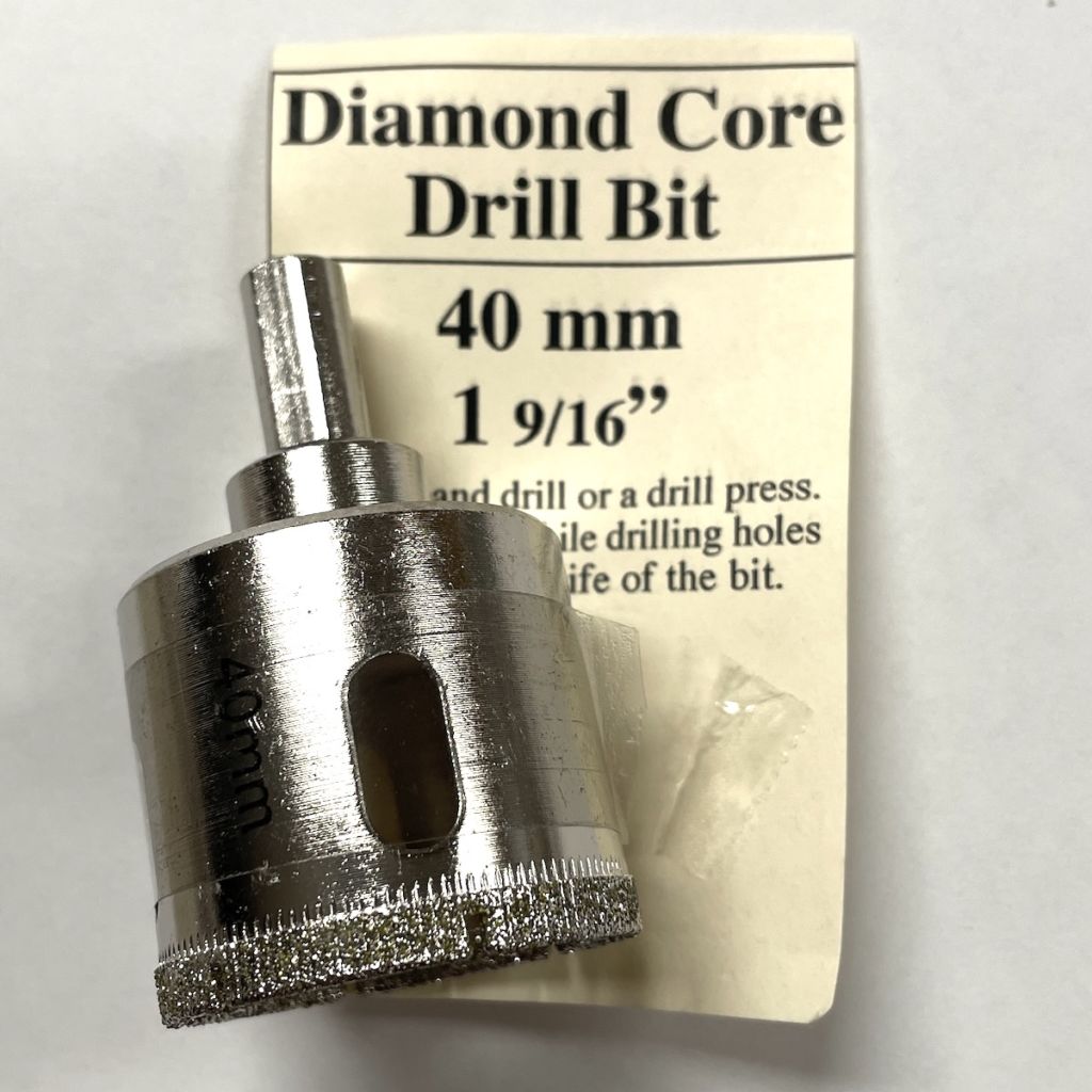 40mm or 1-9/16" Diamond Drill Bit