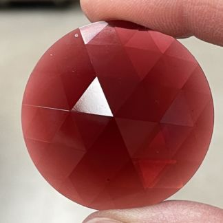 Faceted 40mm Round Jewel FR40-340 Cranberry Pink