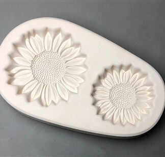LF243 Two Small Sunflower Mold