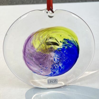 Rondel 3-D Handblown Glass - LA08
