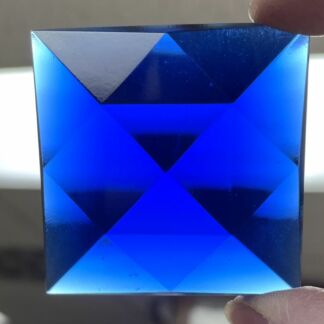 Faceted Square 50mm Jewel - Blue FQ50-04