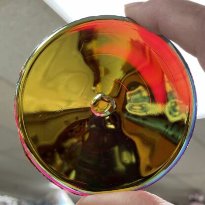 Dichroic Handblown 80mm Rondel BMC80-10 Red