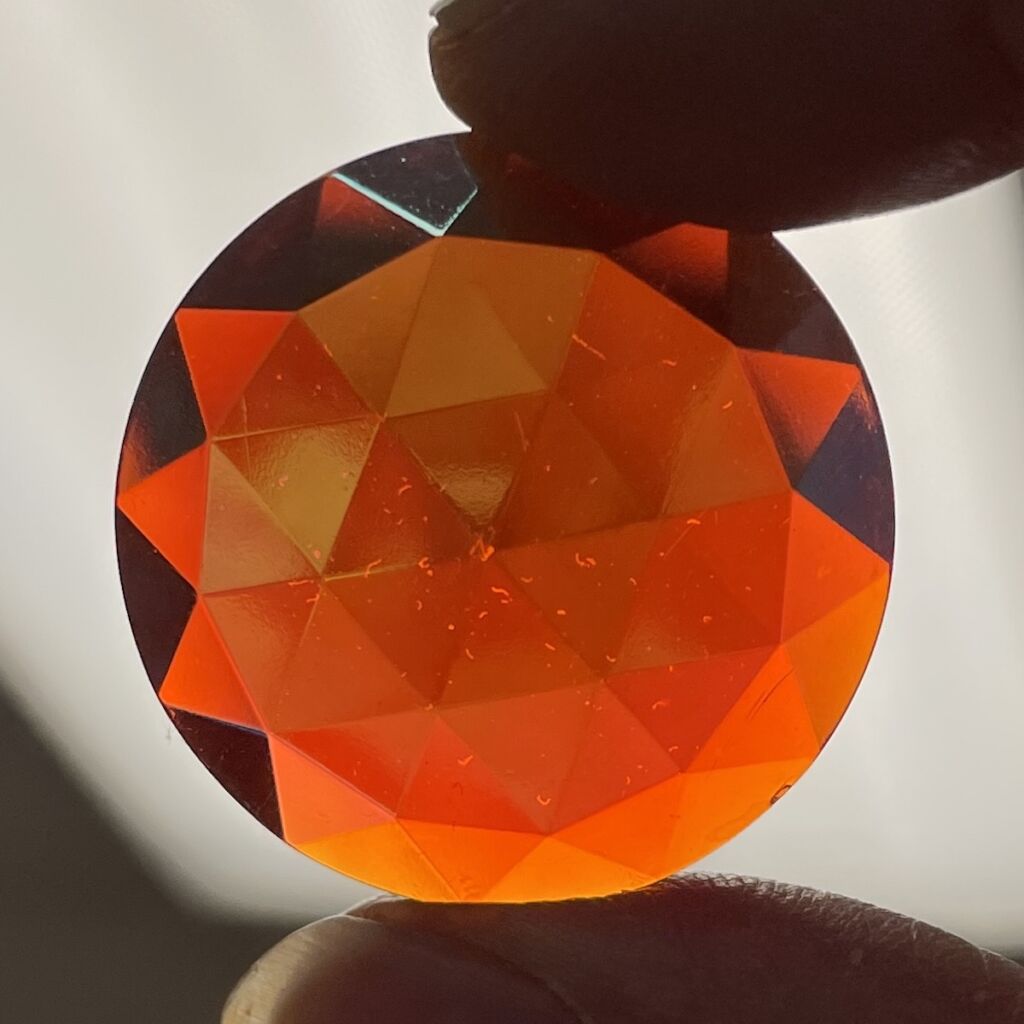 Dichroic Round 30mm Jewel BR30-09 Orange - Image 2