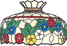 Worden RC22-7 Gay Ninety Floral Lamp Pattern