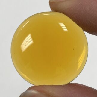 Smooth 22mm Round Jewel WFB22-02 Amber