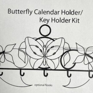 Pre-Cut Glass Kit- Yellow Butterfly Calendar Holder/Key Holder