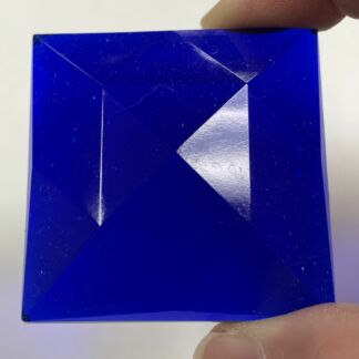 Faceted Square 50mm Jewel -Dark Blue XFQ50-04