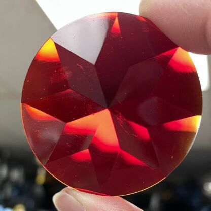 Red Round Faceted Jewel-2" (50mm) FST50-10