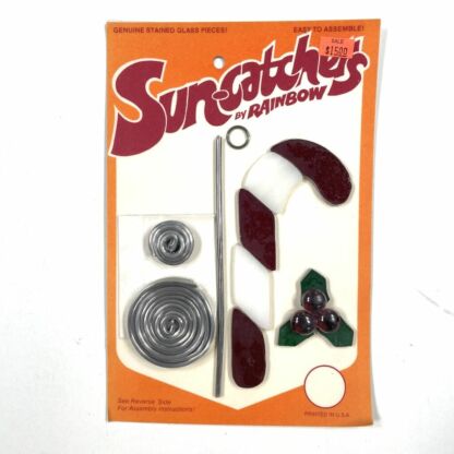 Pre-Cut Glass Kit - Candy Cane Suncatcher