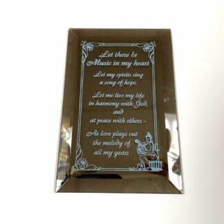 94036CF Let There Be Music Beveled Mirror