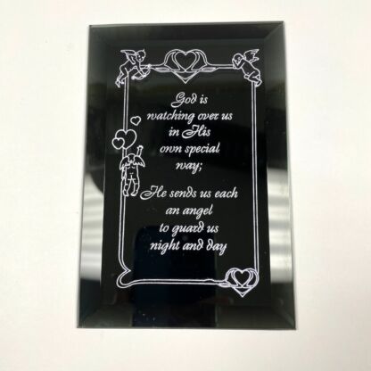 94038CF God Is Watching Beveled Mirror