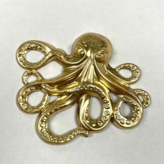 Brass 3-D Large Octopus #BO196