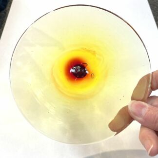 Rondel Kokomo Glass 5 5/8" Yellow KR503