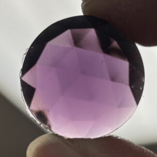 Faceted 20mm Round Jewel FR20-350 Grape Purple