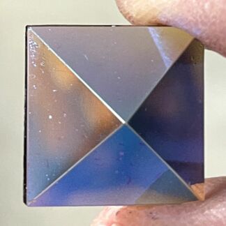 Dichroic Pyramid Square 18mm Jewel - Amethyst PST18-06