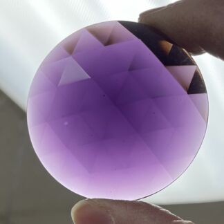 Faceted 50mm Round Jewel FR50-350 Grape Purple