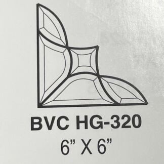 Corner Beveled Glass Cluster - HG320