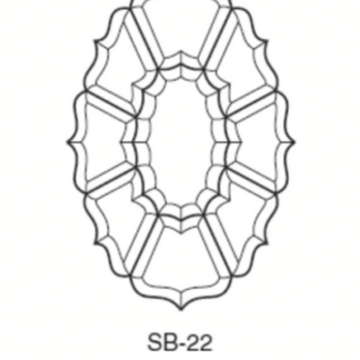 Clear Beveled Glass Cluster - HSB22