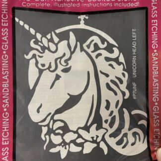 Peel N' Etch Stencil-Unicorn Head #P7UNF