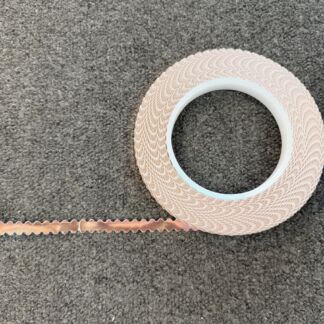 Double Scalloped Wave Silver Backed Copper Foil - #100