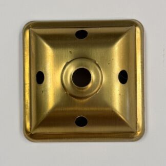 Brass Vented Square Vase Cap 2 3/4" - WV275