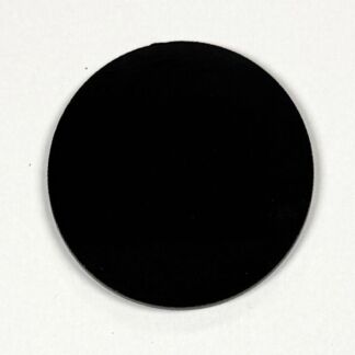 Solid black circle on a white background.
