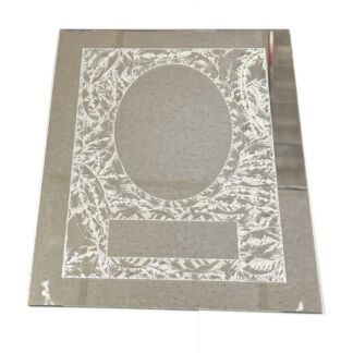 M9128 - Mirror 9" x 12" Rectangle with Center Oval/Rectangle