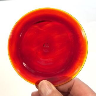 Glass Rondel 4" Red #4810